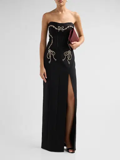 Cinq à Sept Women's Veyenne Embellished Maxi Dress - Black | Thumbnail 2 Cinq à Sept Women's Veyenne Embellished Maxi Dress - Black | Thumbnail 2