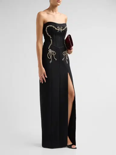 Cinq à Sept Women's Veyenne Embellished Maxi Dress - Black | Thumbnail 4 Cinq à Sept Women's Veyenne Embellished Maxi Dress - Black | Thumbnail 4