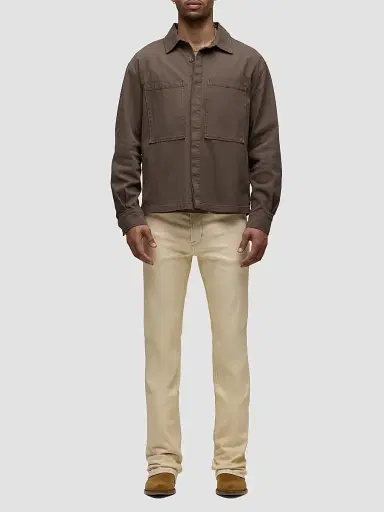 Hudson Jeans Men's Walker Kick Flare Jeans - Wax Beige | Thumbnail 2 Hudson Jeans Men's Walker Kick Flare Jeans - Wax Beige | Thumbnail 2