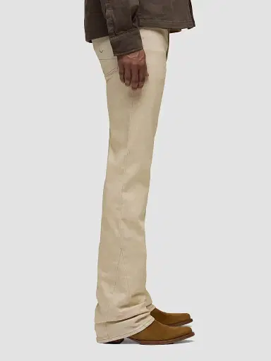 Hudson Jeans Men's Walker Kick Flare Jeans - Wax Beige | Thumbnail 6 Hudson Jeans Men's Walker Kick Flare Jeans - Wax Beige | Thumbnail 6