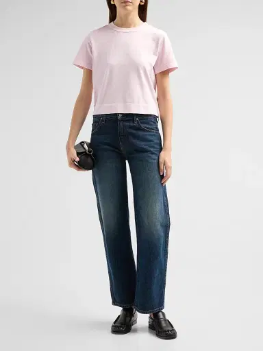 Frame Women's The Boxy Cotton T-Shirt | Thumbnail 2 Frame Women's The Boxy Cotton T-Shirt | Thumbnail 2