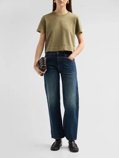 Frame Women's The Boxy Cotton T-Shirt | Thumbnail 2 Frame Women's The Boxy Cotton T-Shirt | Thumbnail 2