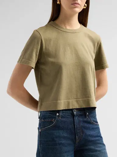 Frame Women's The Boxy Cotton T-Shirt | Thumbnail 4 Frame Women's The Boxy Cotton T-Shirt | Thumbnail 4