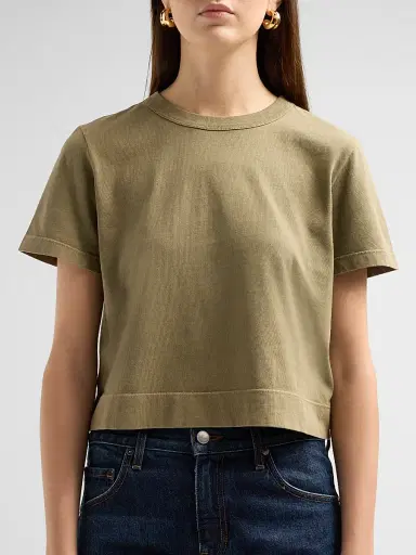 Frame Women's The Boxy Cotton T-Shirt | Thumbnail 5 Frame Women's The Boxy Cotton T-Shirt | Thumbnail 5