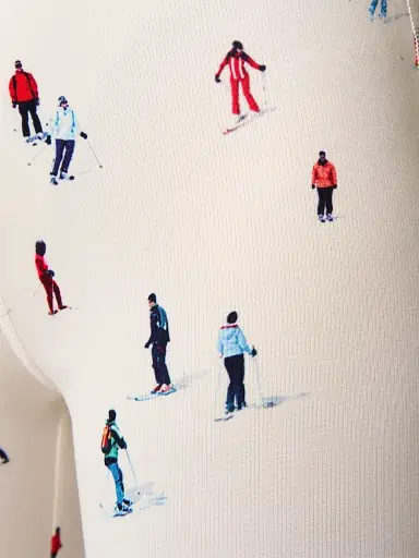 Perfect Moment Women's Printed Base Layer Leggings - Ski Print | Thumbnail 5 Perfect Moment Women's Printed Base Layer Leggings - Ski Print | Thumbnail 5