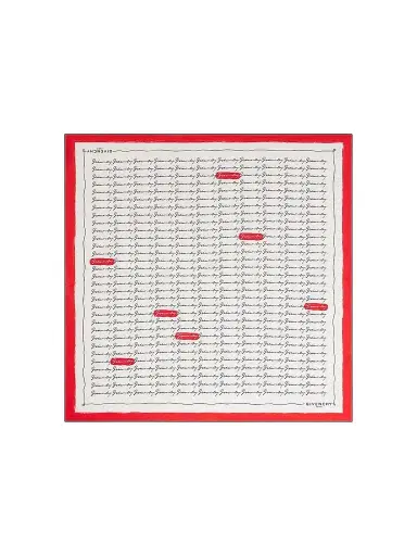 Givenchy Women's Square in Silk - Red | Thumbnail 1 Givenchy Women's Square in Silk - Red | Thumbnail 1