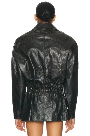 Magda Butrym Leather Bomber Jacket | Thumbnail 3 Magda Butrym Leather Bomber Jacket | Thumbnail 3