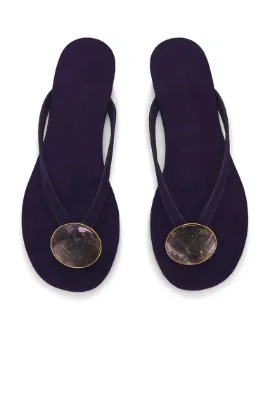 Christopher Esber Aura Quartz Suede Flip Flop | Thumbnail 5 Christopher Esber Aura Quartz Suede Flip Flop | Thumbnail 5