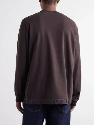 Casey Casey Felix Gabardine-Trimmed Cotton-Jersey T-Shirt - Men | Thumbnail 4 Casey Casey Felix Gabardine-Trimmed Cotton-Jersey T-Shirt - Men | Thumbnail 4