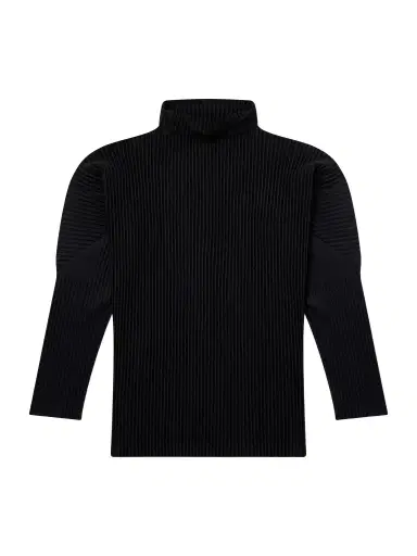 Homme Plissé Issey Miyake Pleated Mock Neck T-Shirt - Men | Thumbnail 1 Homme Plissé Issey Miyake Pleated Mock Neck T-Shirt - Men | Thumbnail 1