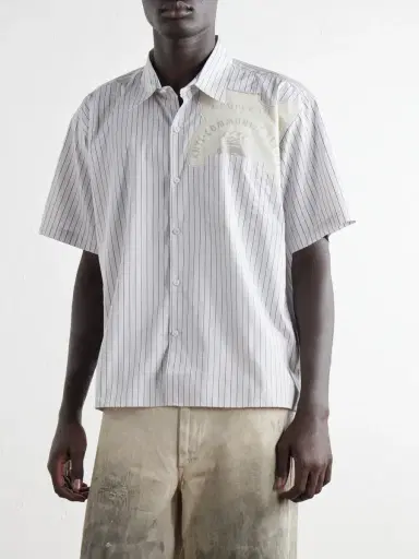 Enfants Riches Déprimés Striped Cotton-Oxford Shirt - Men | Thumbnail 3 Enfants Riches Déprimés Striped Cotton-Oxford Shirt - Men | Thumbnail 3