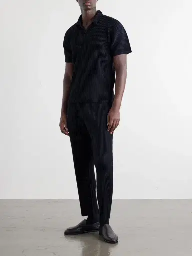 Homme Plissé Issey Miyake Pleated Polo Shirt - Men | Thumbnail 2 Homme Plissé Issey Miyake Pleated Polo Shirt - Men | Thumbnail 2