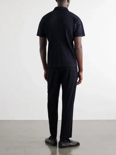 Homme Plissé Issey Miyake Pleated Polo Shirt - Men | Thumbnail 4 Homme Plissé Issey Miyake Pleated Polo Shirt - Men | Thumbnail 4