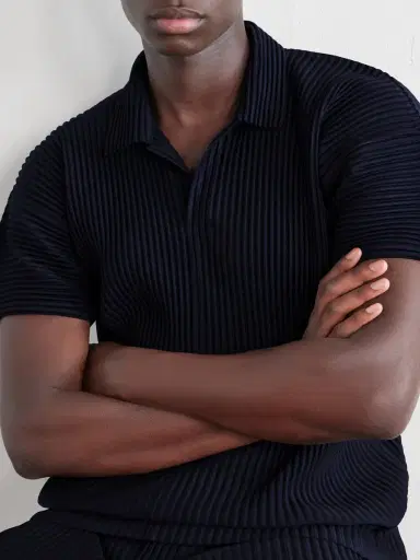 Homme Plissé Issey Miyake Pleated Polo Shirt - Men | Thumbnail 5 Homme Plissé Issey Miyake Pleated Polo Shirt - Men | Thumbnail 5