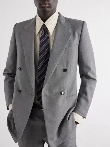 Husbands Double-Breasted Birdseye Wool Suit - Men | Thumbnail 5 Husbands Double-Breasted Birdseye Wool Suit - Men | Thumbnail 5