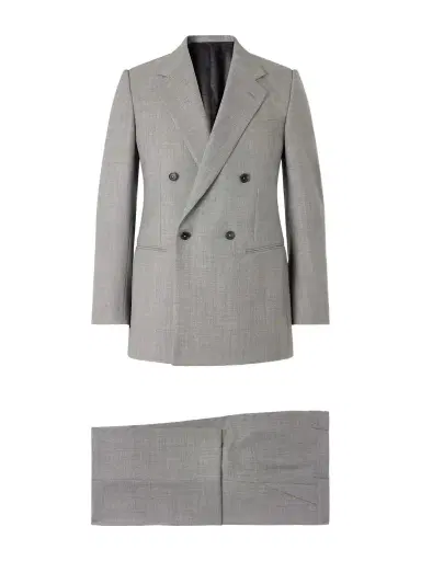 Husbands Double-Breasted Birdseye Wool Suit - Men | Thumbnail 1 Husbands Double-Breasted Birdseye Wool Suit - Men | Thumbnail 1