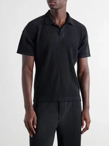 Homme Plissé Issey Miyake Pleated Polo Shirt - Men | Thumbnail 3 Homme Plissé Issey Miyake Pleated Polo Shirt - Men | Thumbnail 3
