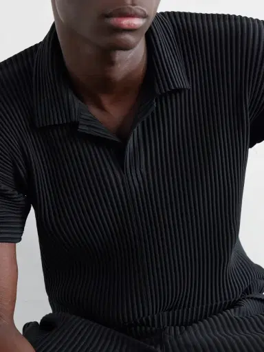 Homme Plissé Issey Miyake Pleated Polo Shirt - Men | Thumbnail 5 Homme Plissé Issey Miyake Pleated Polo Shirt - Men | Thumbnail 5