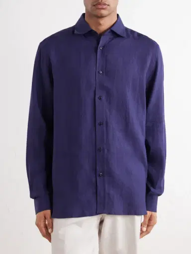 Ralph Lauren Purple Label Halton Linen Shirt - Men | Thumbnail 3 Ralph Lauren Purple Label Halton Linen Shirt - Men | Thumbnail 3