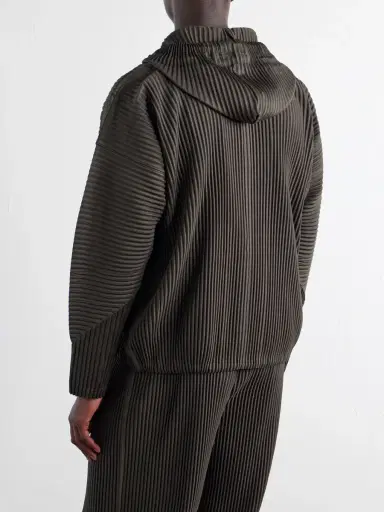 Homme Plissé Issey Miyake July Pleated Zip-Up Hoodie - Men | Thumbnail 4 Homme Plissé Issey Miyake July Pleated Zip-Up Hoodie - Men | Thumbnail 4