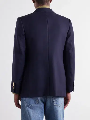 Husbands Double-Breasted Wool-Twill Blazer - Men | Thumbnail 4 Husbands Double-Breasted Wool-Twill Blazer - Men | Thumbnail 4