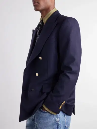 Husbands Double-Breasted Wool-Twill Blazer - Men | Thumbnail 5 Husbands Double-Breasted Wool-Twill Blazer - Men | Thumbnail 5