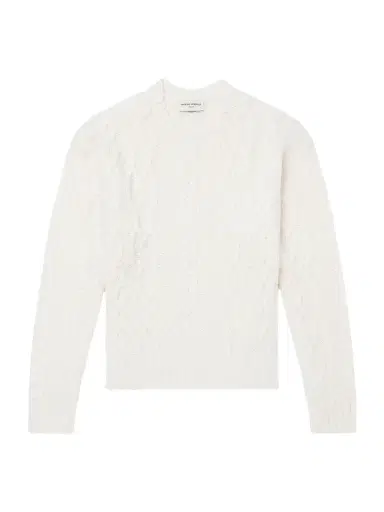 OFFICINE GÉNÉRALE Remy Cable-Knit Wool-Blend Bouclé Sweater - Men | Thumbnail 1 OFFICINE GÉNÉRALE Remy Cable-Knit Wool-Blend Bouclé Sweater - Men | Thumbnail 1