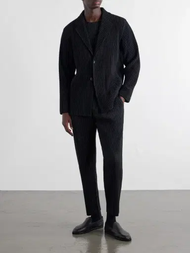 Homme Plissé Issey Miyake Pleated Single-Breasted Blazer - Men | Thumbnail 2 Homme Plissé Issey Miyake Pleated Single-Breasted Blazer - Men | Thumbnail 2
