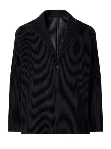 Homme Plissé Issey Miyake Pleated Single-Breasted Blazer - Men | Thumbnail 1 Homme Plissé Issey Miyake Pleated Single-Breasted Blazer - Men | Thumbnail 1