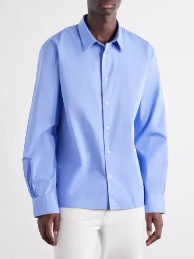 OFFICINE GÉNÉRALE Eloi Cotton-Poplin Shirt - Men | Thumbnail 3 OFFICINE GÉNÉRALE Eloi Cotton-Poplin Shirt - Men | Thumbnail 3
