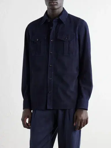 Ralph Lauren Purple Label Barrow Suede Overshirt - Men | Thumbnail 3 Ralph Lauren Purple Label Barrow Suede Overshirt - Men | Thumbnail 3