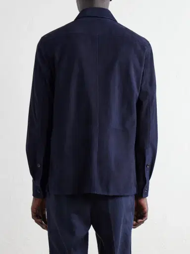 Ralph Lauren Purple Label Barrow Suede Overshirt - Men | Thumbnail 4 Ralph Lauren Purple Label Barrow Suede Overshirt - Men | Thumbnail 4