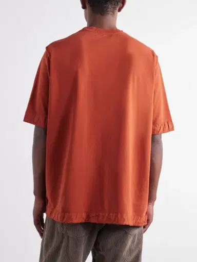 Casey Casey Felix Gabardine-Trimmed Cotton-Jersey T-Shirt - Men | Thumbnail 4 Casey Casey Felix Gabardine-Trimmed Cotton-Jersey T-Shirt - Men | Thumbnail 4
