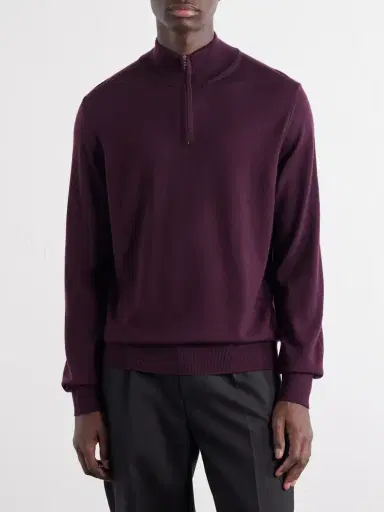 MR P. Merino Wool Half-Zip Sweater - Men | Thumbnail 3 MR P. Merino Wool Half-Zip Sweater - Men | Thumbnail 3
