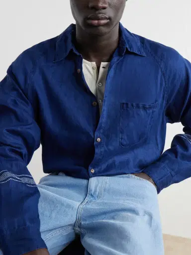 KAPITAL Printed Linen Shirt - Men | Thumbnail 5 KAPITAL Printed Linen Shirt - Men | Thumbnail 5