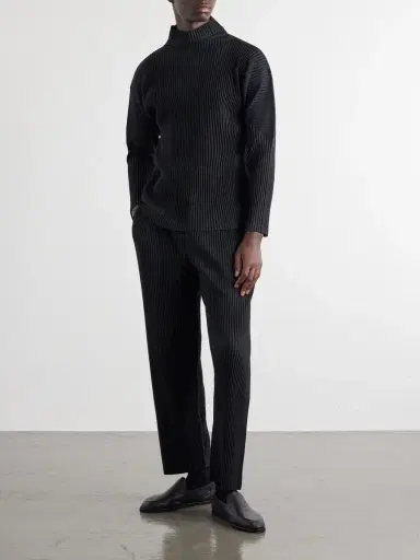 Homme Plissé Issey Miyake Mc July Pleated Straight-Leg Trousers - Men | Thumbnail 2 Homme Plissé Issey Miyake Mc July Pleated Straight-Leg Trousers - Men | Thumbnail 2