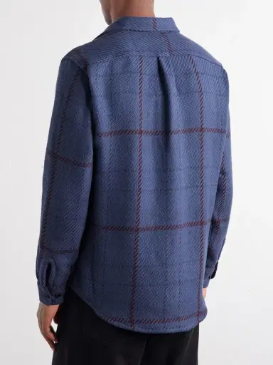Portuguese Flannel Upper Checked Cotton-Woven Overshirt - Men | Thumbnail 4 Portuguese Flannel Upper Checked Cotton-Woven Overshirt - Men | Thumbnail 4