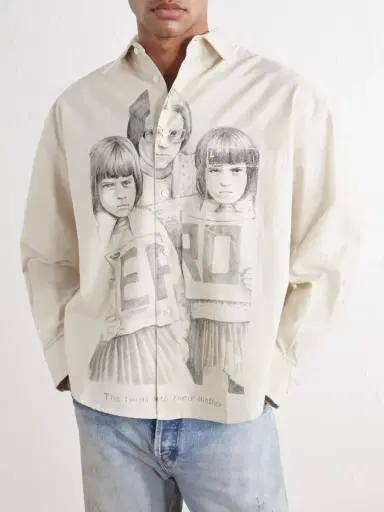 Enfants Riches Déprimés Everyday Printed Cotton Oxford Shirt - Men | Thumbnail 3 Enfants Riches Déprimés Everyday Printed Cotton Oxford Shirt - Men | Thumbnail 3