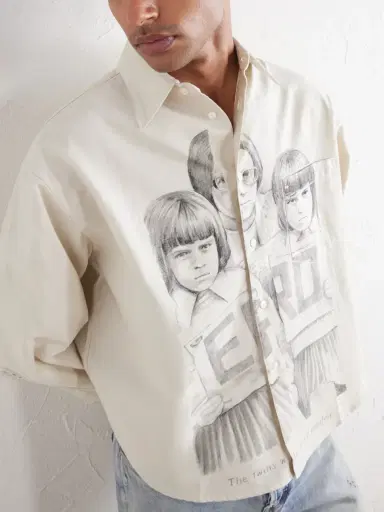 Enfants Riches Déprimés Everyday Printed Cotton Oxford Shirt - Men | Thumbnail 5 Enfants Riches Déprimés Everyday Printed Cotton Oxford Shirt - Men | Thumbnail 5