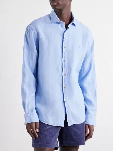 Polo Ralph Lauren Logo-Embroidered Linen Shirt - Men | Thumbnail 3 Polo Ralph Lauren Logo-Embroidered Linen Shirt - Men | Thumbnail 3