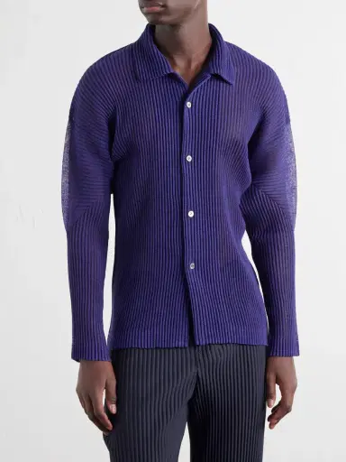 Homme Plissé Issey Miyake Rustic Mesh Pleated Shirt - Men | Thumbnail 3 Homme Plissé Issey Miyake Rustic Mesh Pleated Shirt - Men | Thumbnail 3
