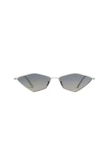 Khaite Khaite X Oliver Peoples 2001C In Silver And Dark Grey Gradient Mirror | Thumbnail 1 Khaite Khaite X Oliver Peoples 2001C In Silver And Dark Grey Gradient Mirror | Thumbnail 1