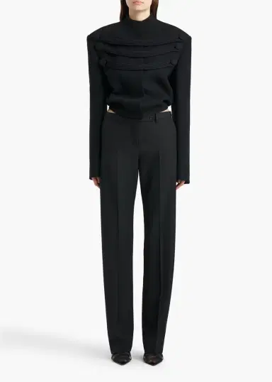 Khaite York Jacket With Cord Embroidery In | Thumbnail 2 Khaite York Jacket With Cord Embroidery In | Thumbnail 2