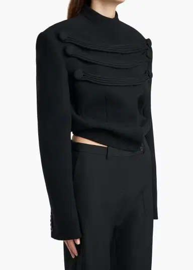 Khaite York Jacket With Cord Embroidery In | Thumbnail 5 Khaite York Jacket With Cord Embroidery In | Thumbnail 5