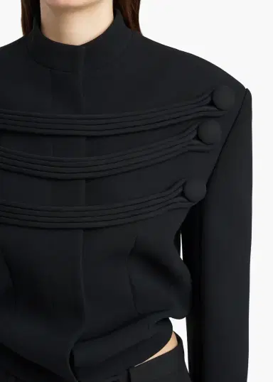 Khaite York Jacket With Cord Embroidery In | Thumbnail 6 Khaite York Jacket With Cord Embroidery In | Thumbnail 6