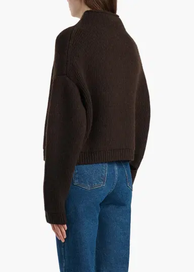Khaite Marjorie Cardigan In Bark | Thumbnail 4 Khaite Marjorie Cardigan In Bark | Thumbnail 4