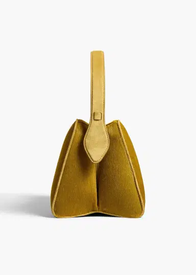 Khaite Cate Bag In Golden Olive Haircalf | Thumbnail 4 Khaite Cate Bag In Golden Olive Haircalf | Thumbnail 4