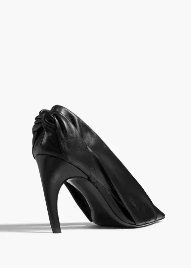 Khaite Eve Pump In Black Leather | Thumbnail 4 Khaite Eve Pump In Black Leather | Thumbnail 4