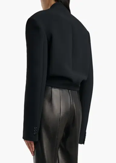 Khaite York Jacket With Cord Embroidery In Black And Gold | Thumbnail 4 Khaite York Jacket With Cord Embroidery In Black And Gold | Thumbnail 4