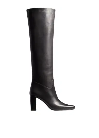 Khaite Petra Knee-High Boot In Black | Thumbnail 1 Khaite Petra Knee-High Boot In Black | Thumbnail 1